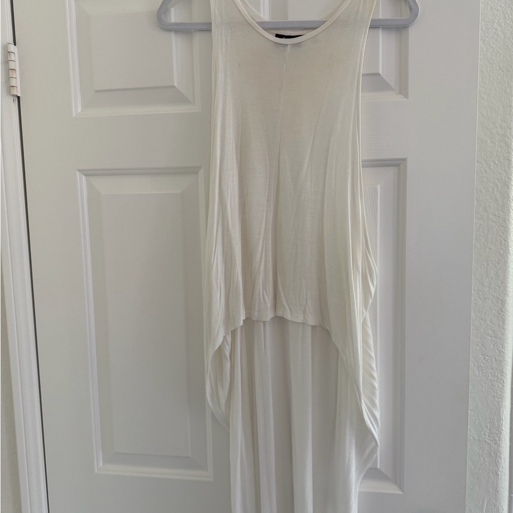 Nasty Gal White High Low Dress
